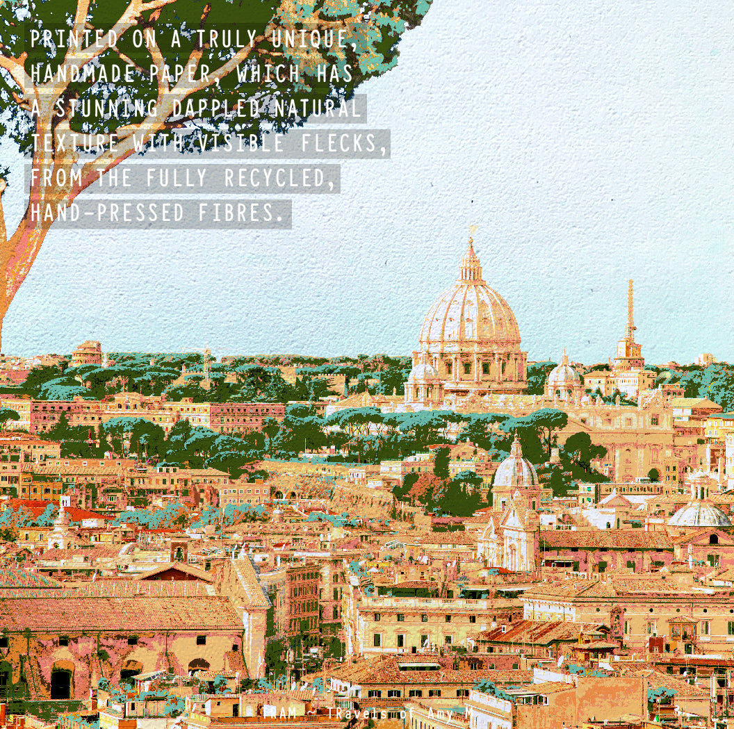 ROME SKYLINE ART PRINT
