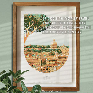 ROME SKYLINE ART PRINT