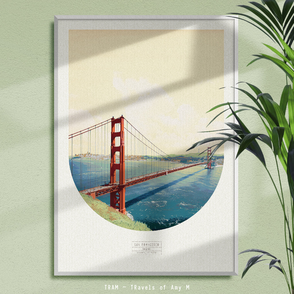 SAN FRANCISCO SKYLINE ART PRINT