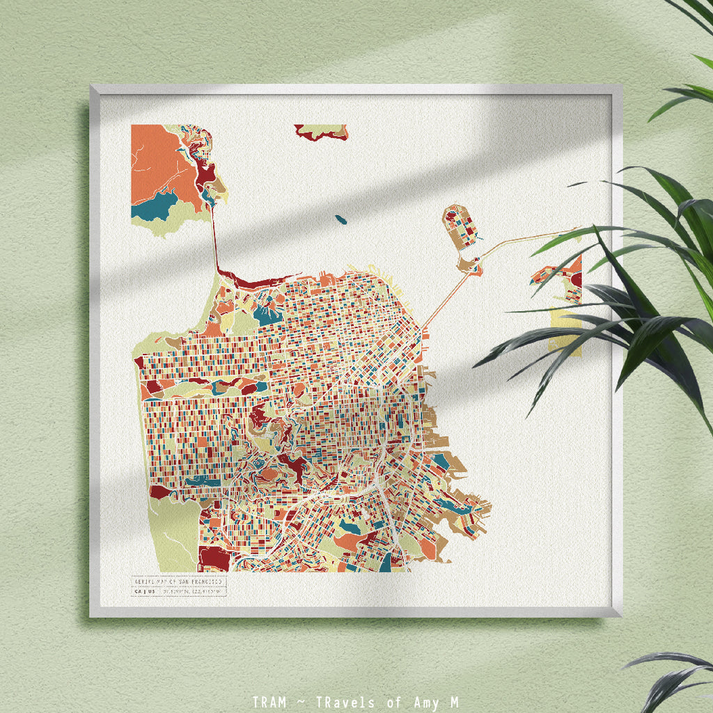 SAN FRANCISCO MAP ART PRINT