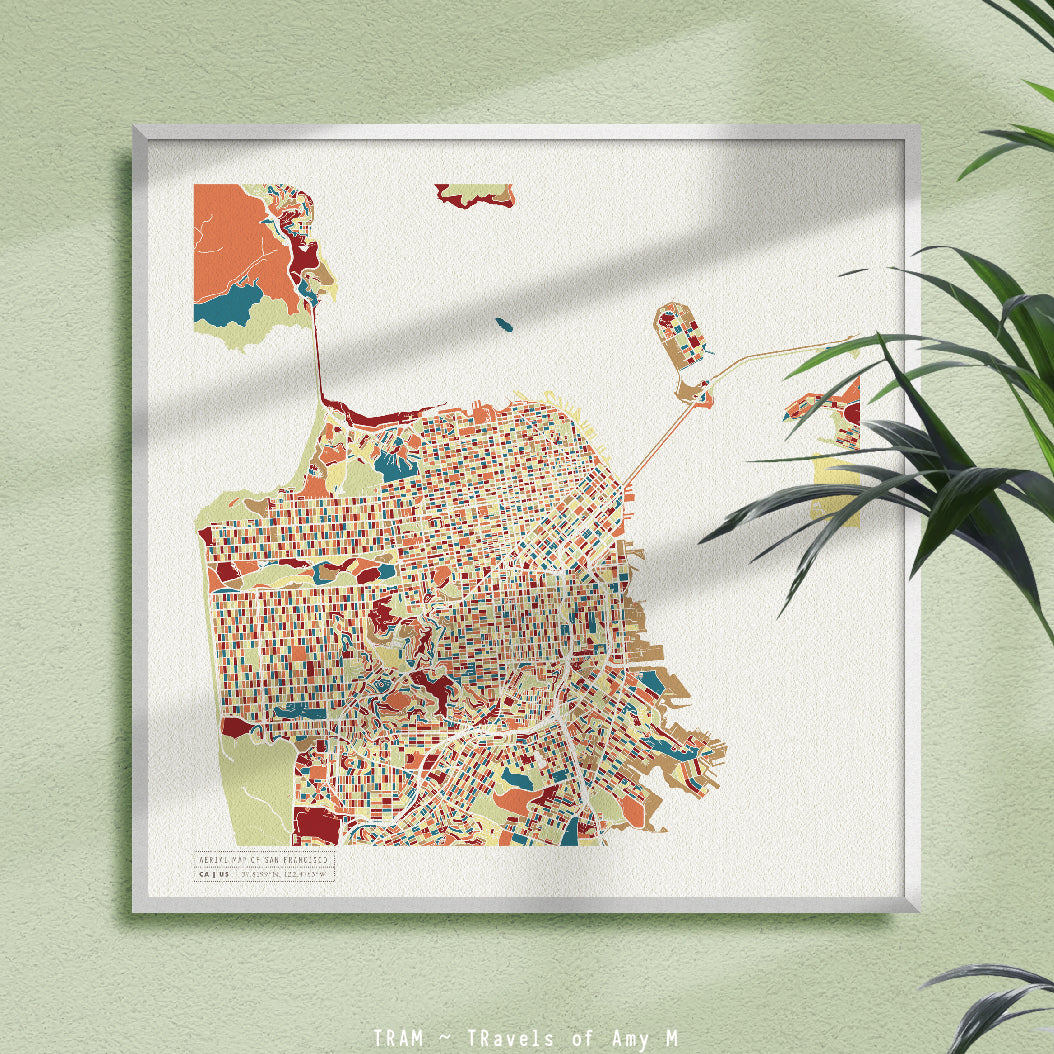 SAN FRANCISCO MAP ART PRINT