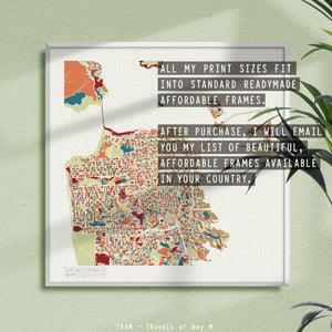 SAN FRANCISCO MAP ART PRINT