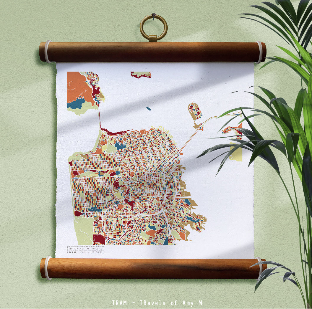 SAN FRANCISCO MAP ART PRINT