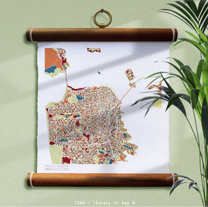 SAN FRANCISCO MAP ART PRINT