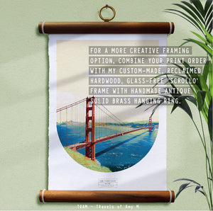 SAN FRANCISCO SKYLINE ART PRINT
