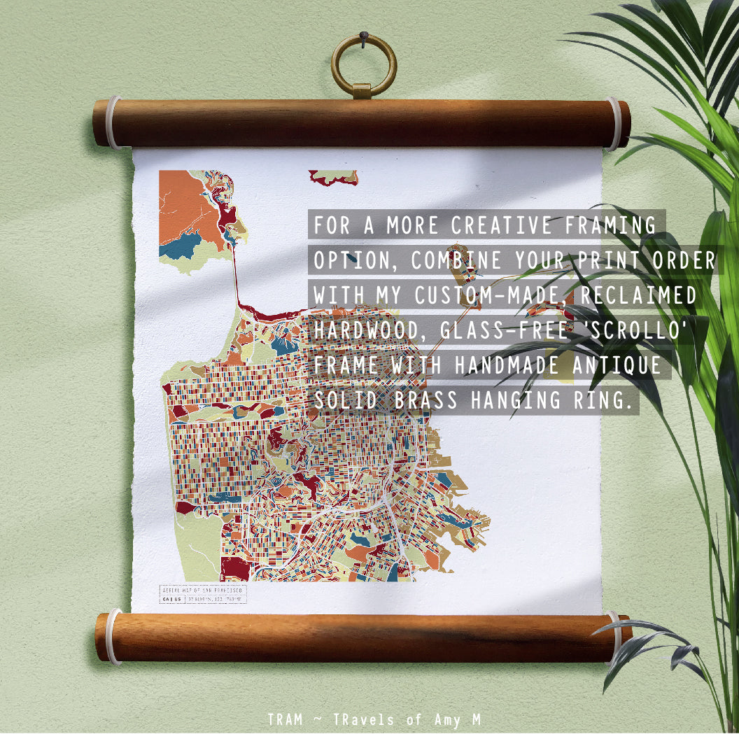 SAN FRANCISCO MAP ART PRINT