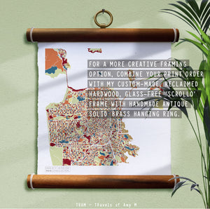 SAN FRANCISCO MAP ART PRINT