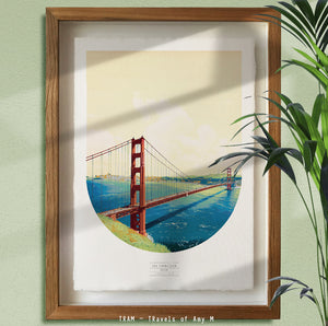 SAN FRANCISCO SKYLINE ART PRINT