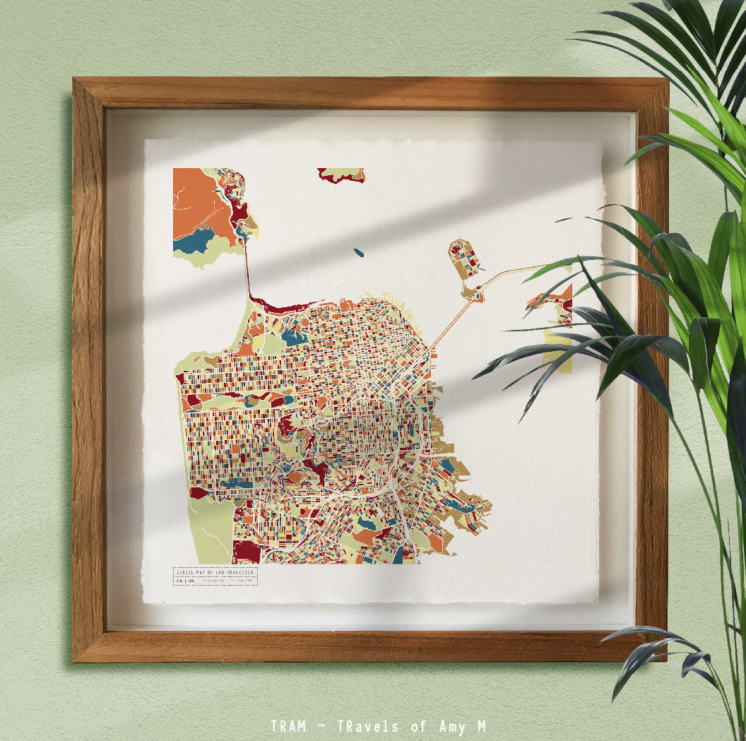 SAN FRANCISCO MAP ART PRINT