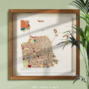 SAN FRANCISCO MAP ART PRINT