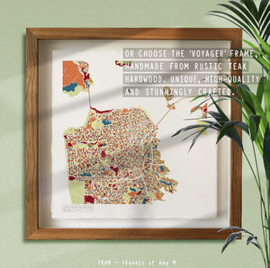 SAN FRANCISCO MAP ART PRINT