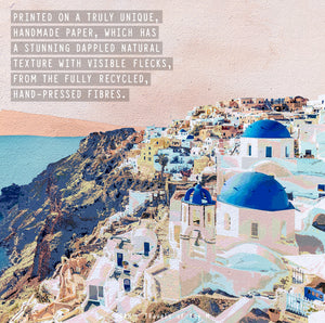 SANTORINI SKYLINE ART PRINT