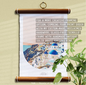SANTORINI SKYLINE ART PRINT