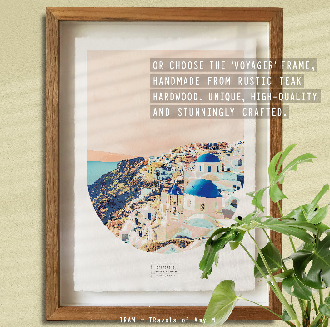 SANTORINI SKYLINE ART PRINT