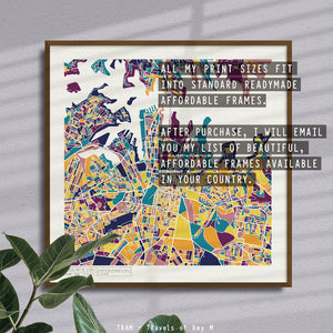 SYDNEY MAP ART PRINT