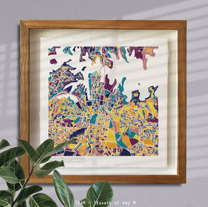 SYDNEY MAP ART PRINT