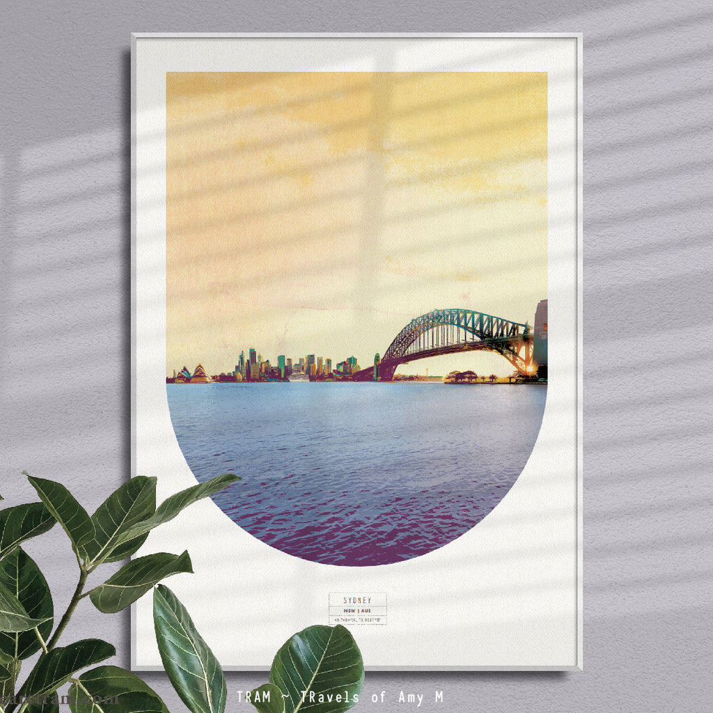 SYDNEY SKYLINE ART PRINT