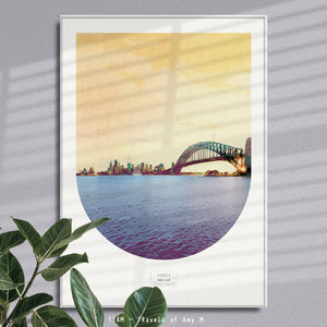 SYDNEY SKYLINE ART PRINT