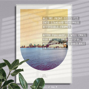 SYDNEY SKYLINE ART PRINT