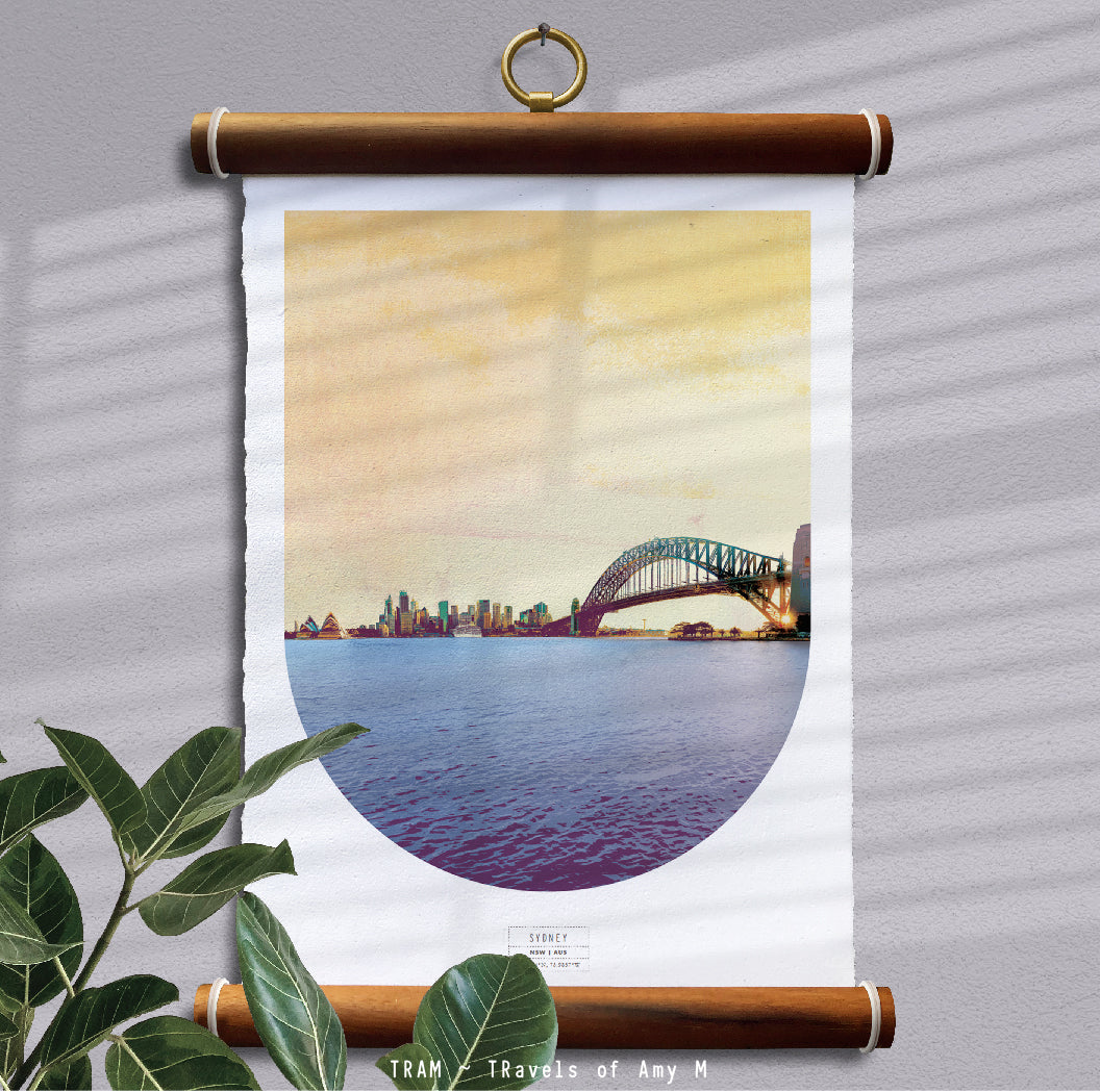 SYDNEY SKYLINE ART PRINT