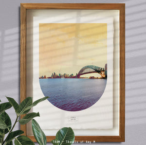 SYDNEY SKYLINE ART PRINT