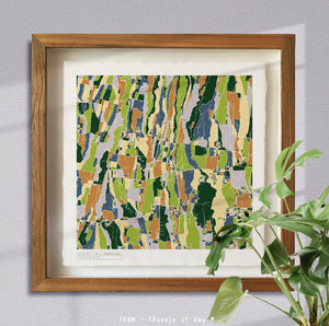 UBUD MAP ART PRINT