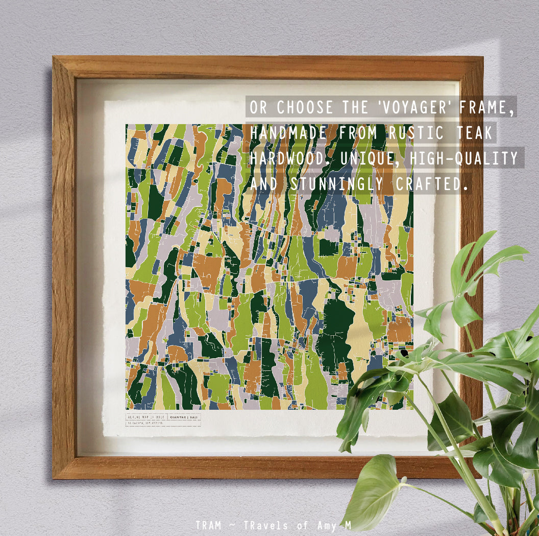 UBUD MAP ART PRINT