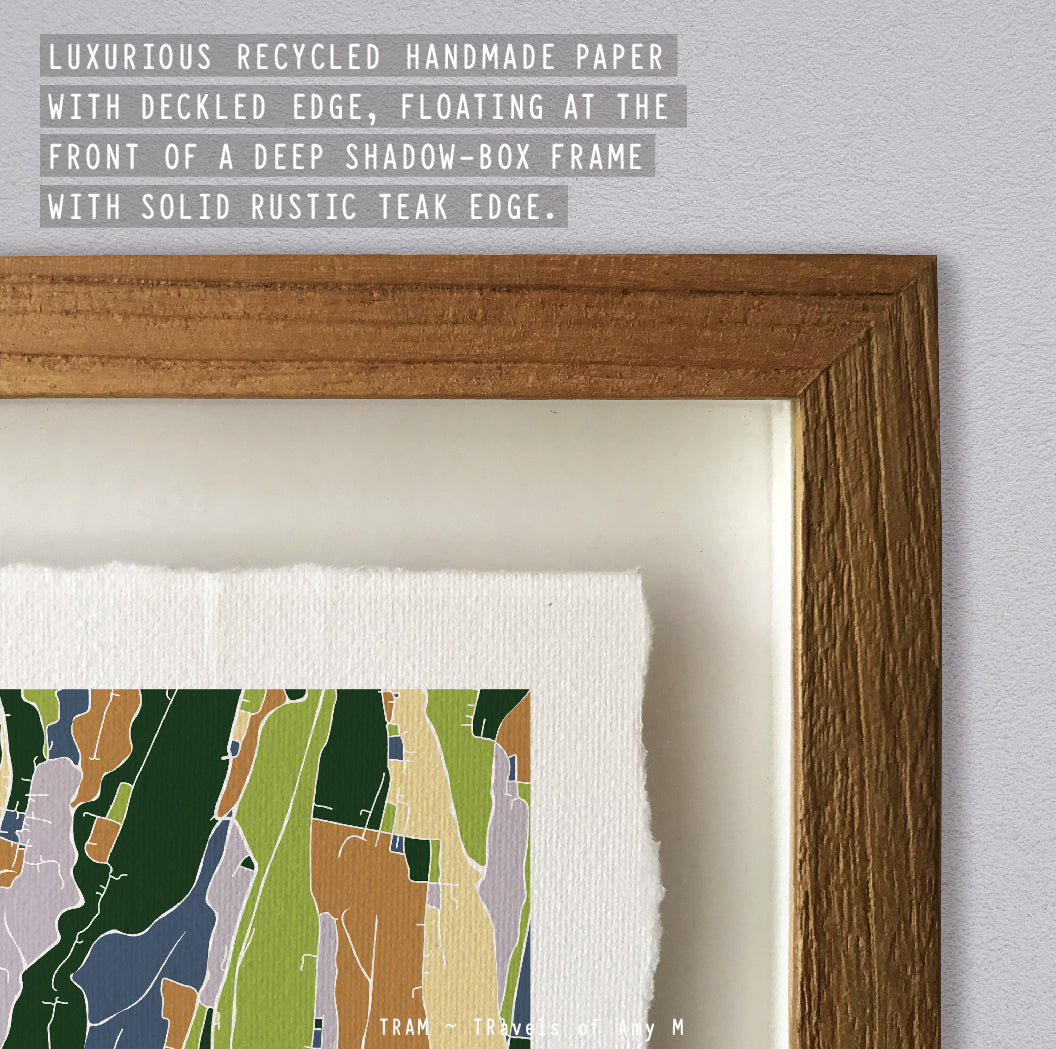 UBUD MAP ART PRINT