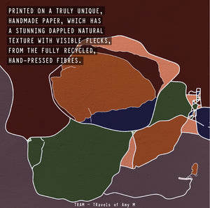 ULURU MAP ART PRINT