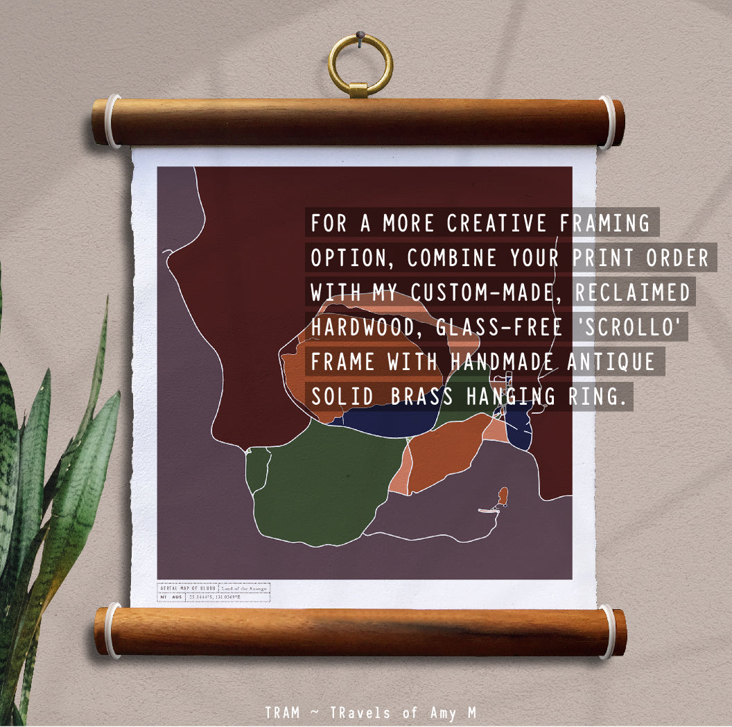 ULURU MAP ART PRINT
