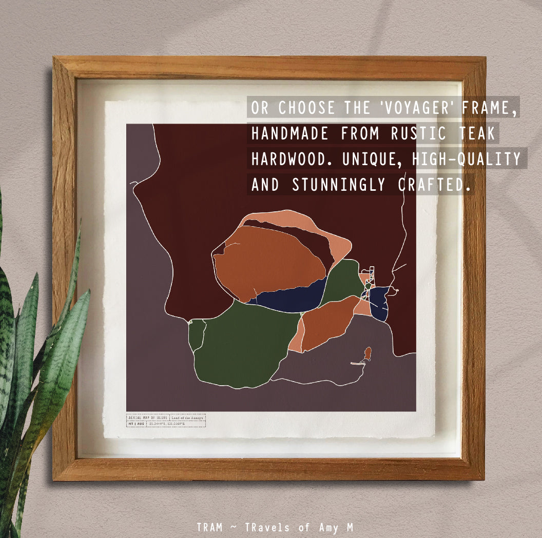 ULURU MAP ART PRINT