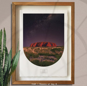 ULURU SKYLINE ART PRINT
