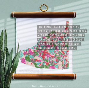 ULUWATU MAP ART PRINT