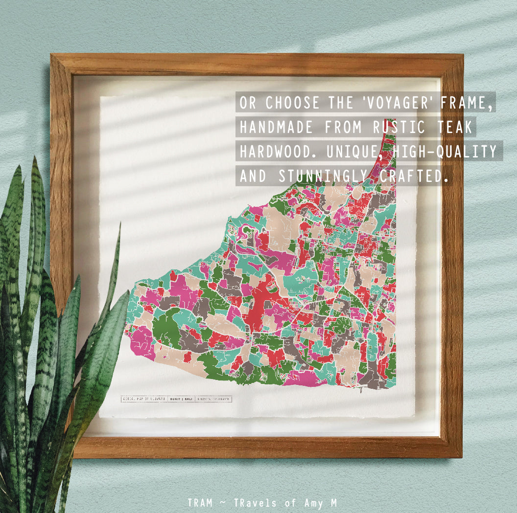 ULUWATU MAP ART PRINT