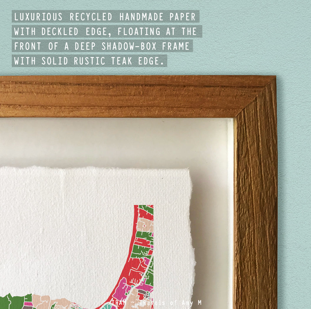 ULUWATU MAP ART PRINT
