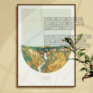 YELLOWSTONE SKYLINE ART PRINT