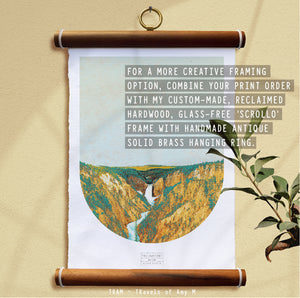 YELLOWSTONE SKYLINE ART PRINT