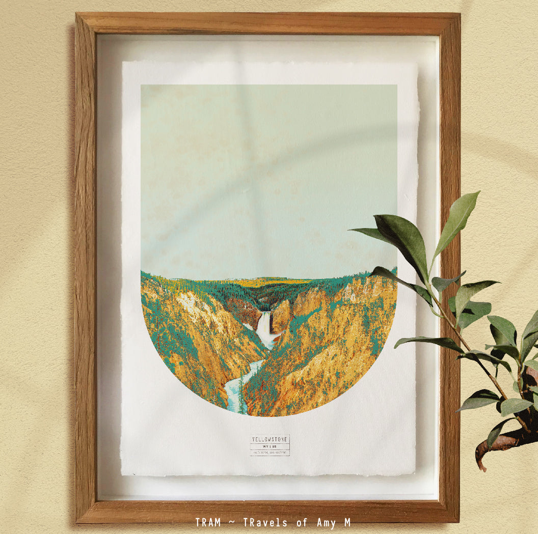 YELLOWSTONE SKYLINE ART PRINT