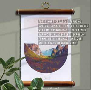 YOSEMITE SKYLINE ART PRINT