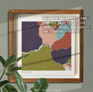 YOSEMITE MAP ART PRINT