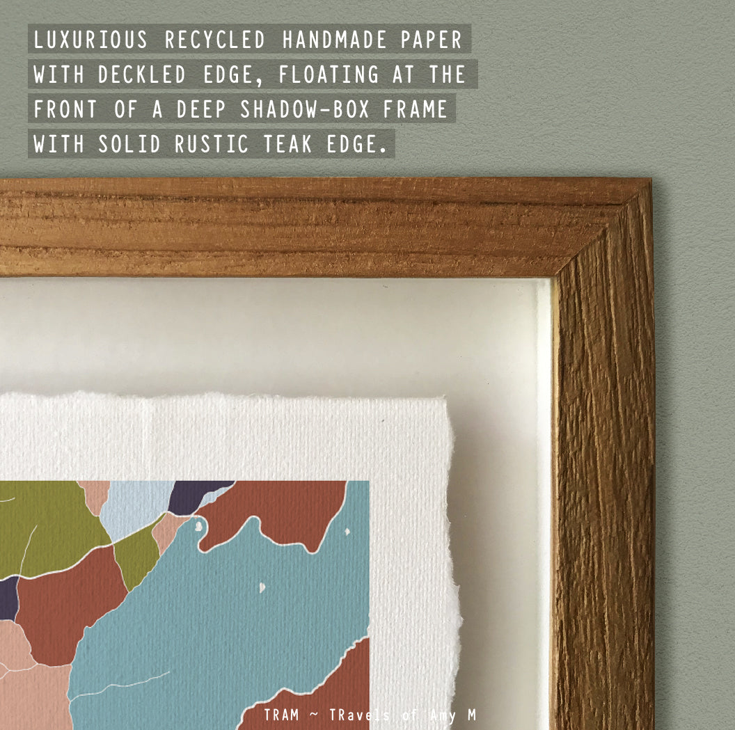 YOSEMITE MAP ART PRINT